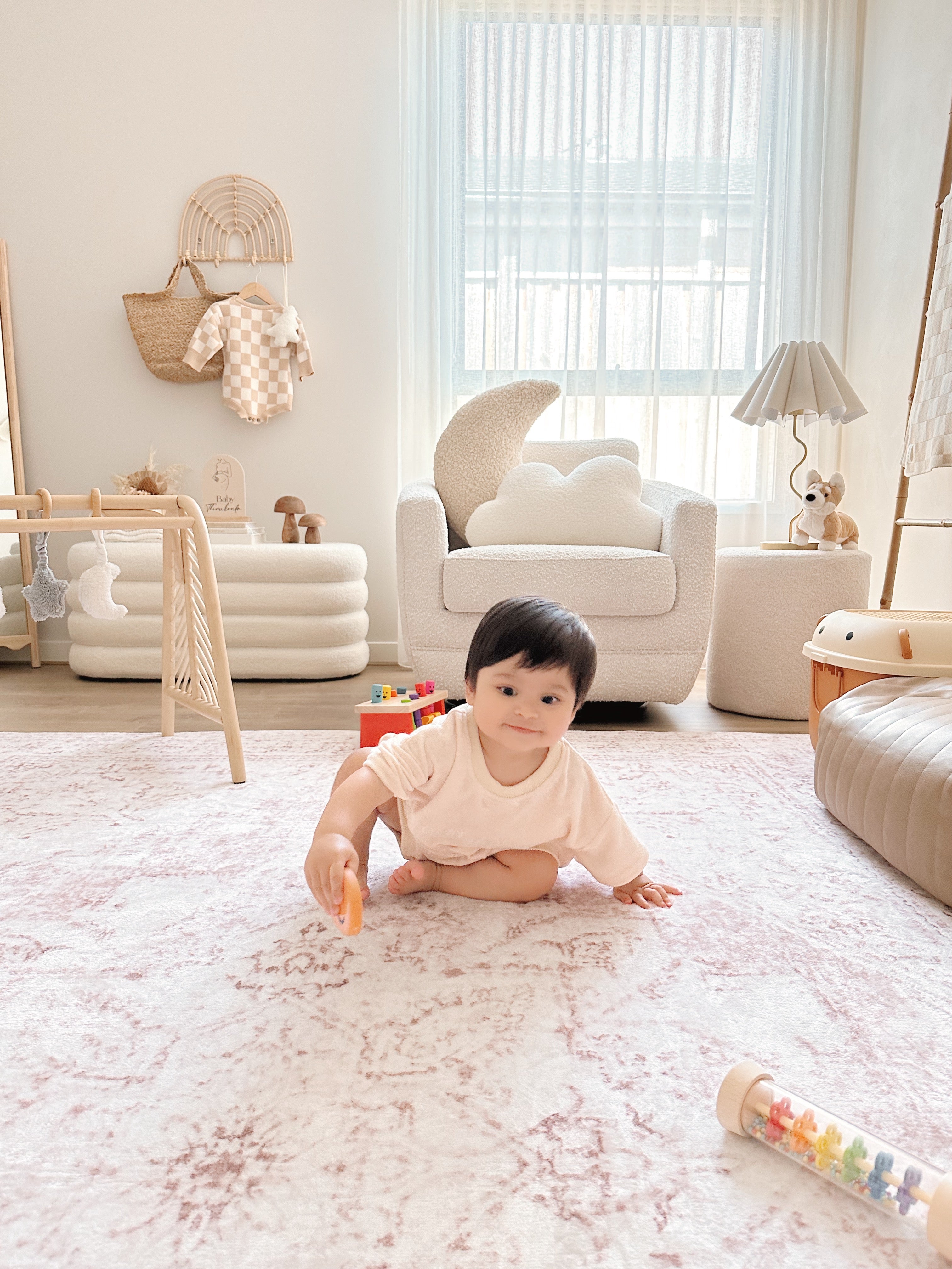 Plush Memory Play Mat - Persian Vintage Toffee