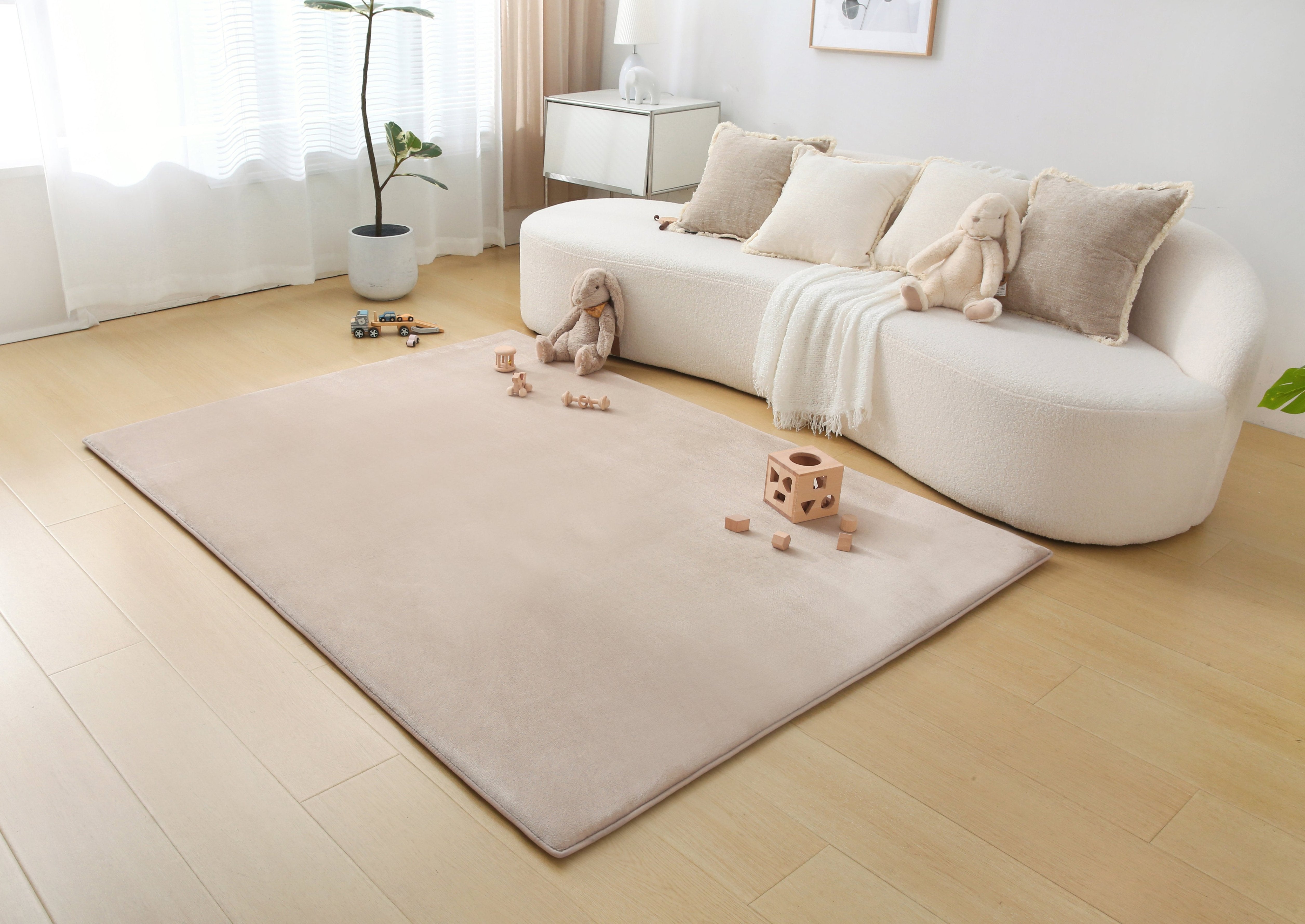 Plush Memory Play Mat – Beige