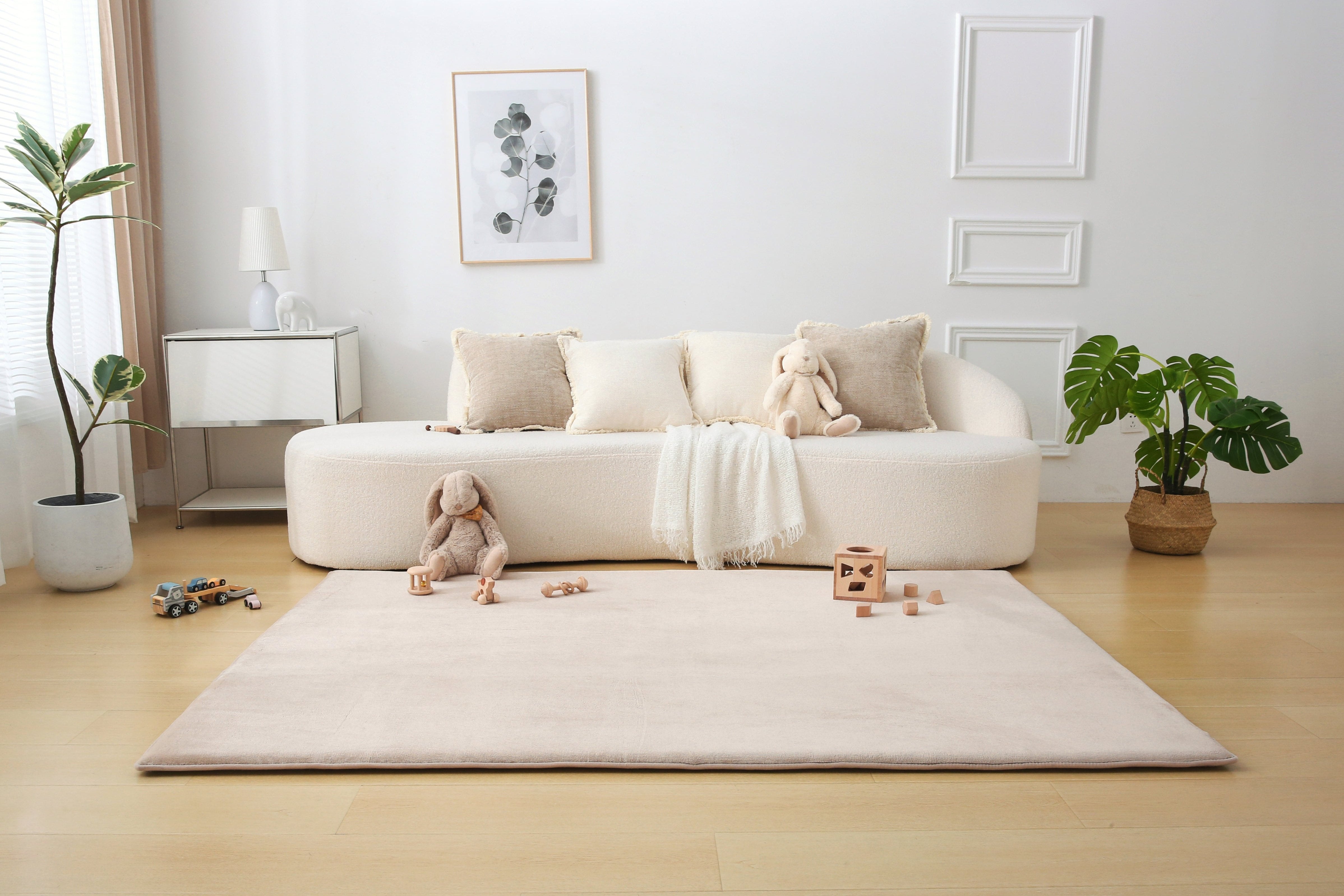 Plush Memory Play Mat – Beige