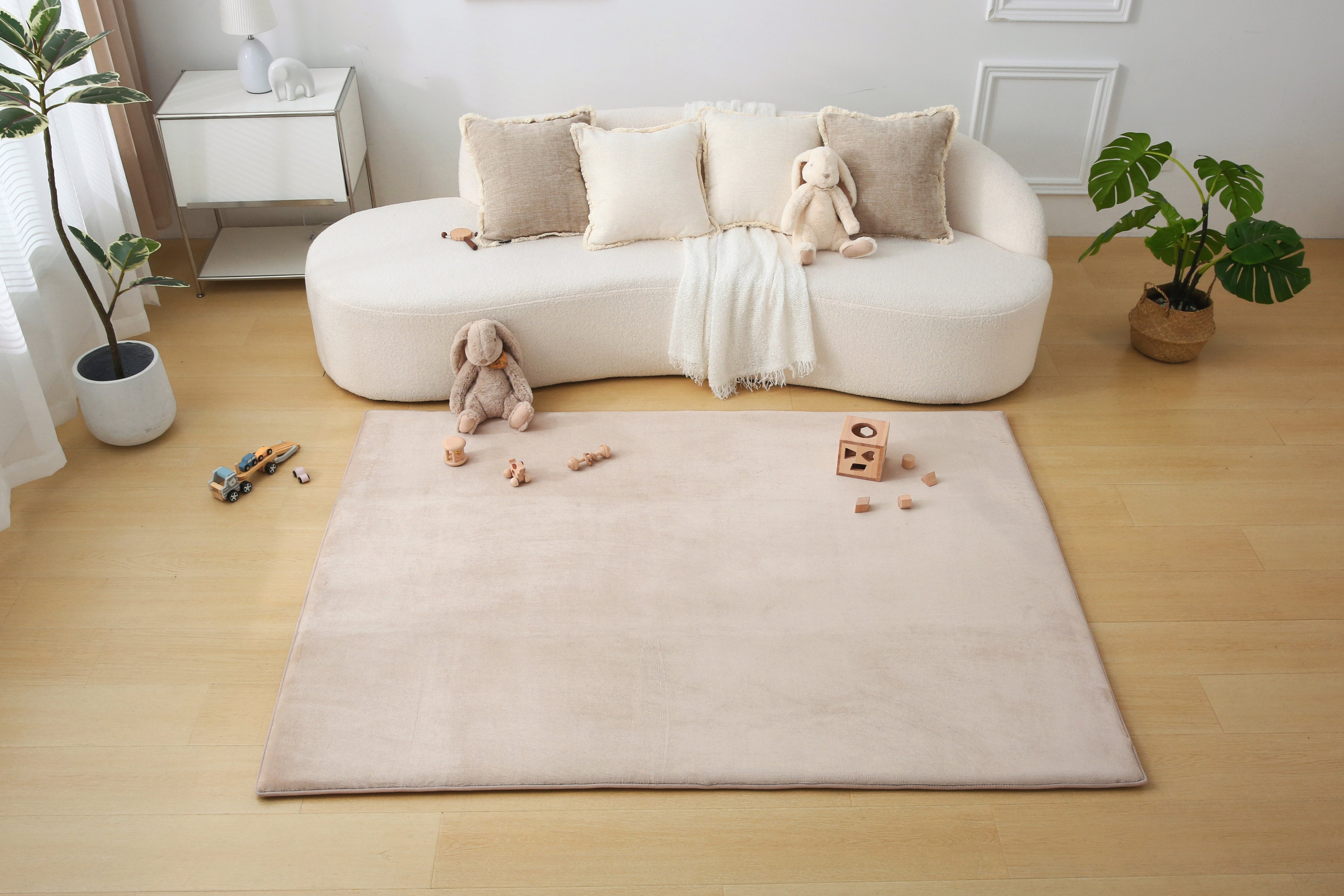 Plush Memory Play Mat – Beige